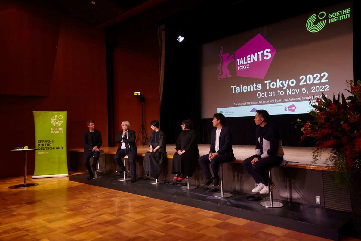 A panel at Talents Tokyo during the visit of Bundespräsident Frank-Walter Steinmeier.